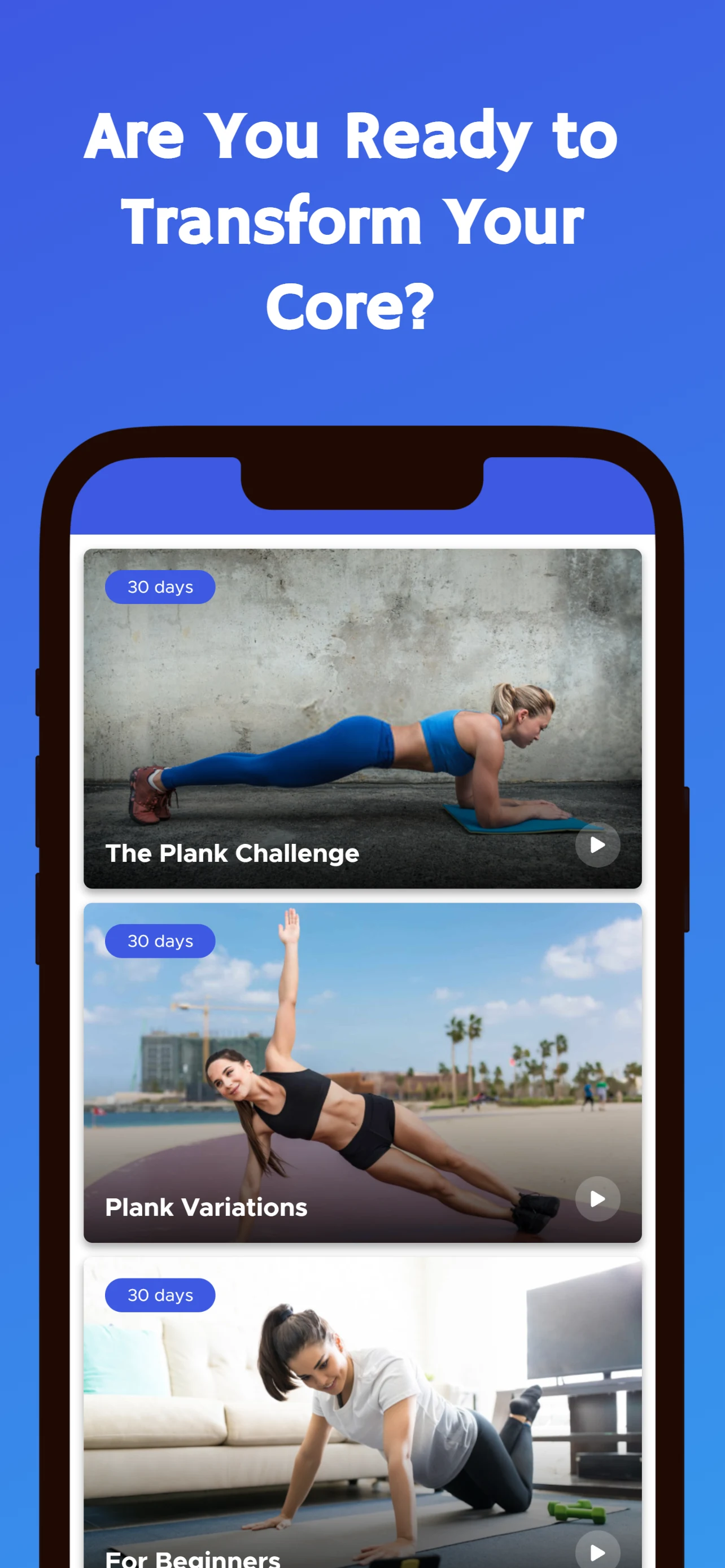 30 Day Plank Challenge screenshot