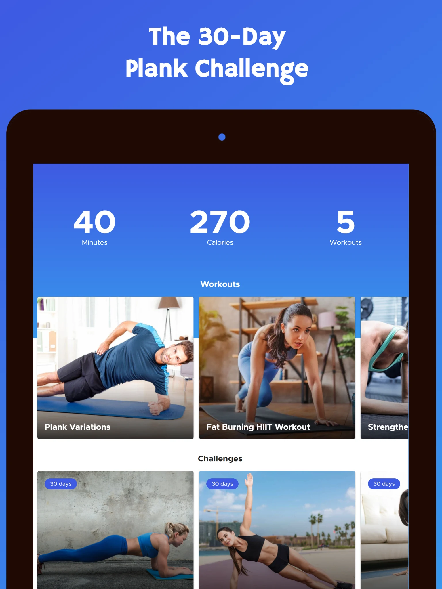 30 Day Plank Challenge screenshot